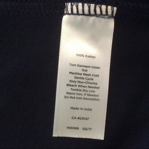 Talbots Navy Dress w/ Eyelet Trim - L - Picture 13 of 13